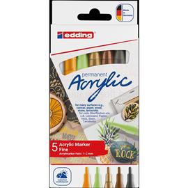 EDDING Akril marker 1-2mm, kerek 5300/5, 5 natúr klf.szín EDDING_67465 small
