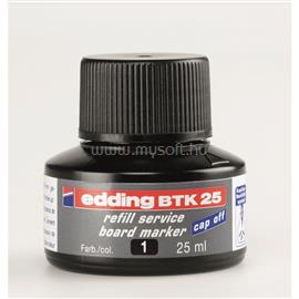 EDDING Tinta utántöltő táblamarkerhez 25ml, BTK25 fekete EDDING_7270077000 small