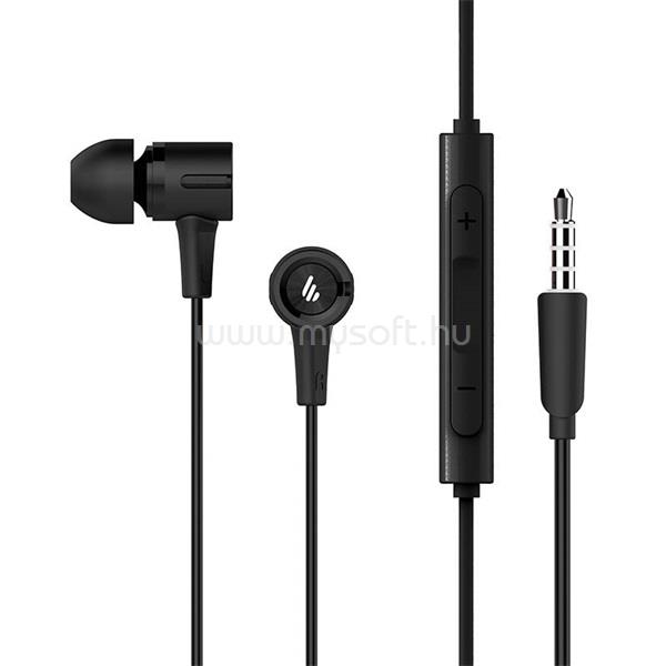 EDIFIER P205 vezetékes mikrofonos fülhallgató (fekete)