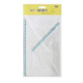 EDUCA Vonalzókészlet, háromszög 16 cm és 24cm, ( 45°/60° ) 2 db/bliszter Educa EDUCA_3124 small