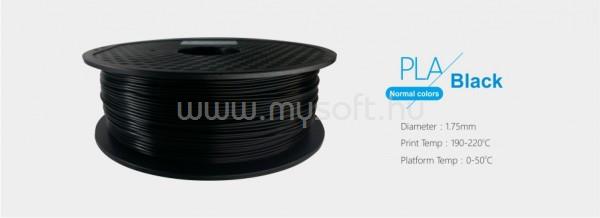 EGYÉB 3D FILAMENT 1,75mm PLA Fekete /1kg-os tekercs/