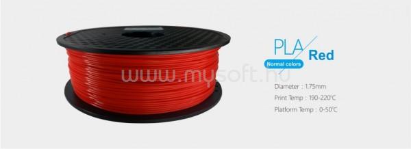 EGYÉB 3D FILAMENT 1,75mm PLA Piros /1kg-os tekercs/