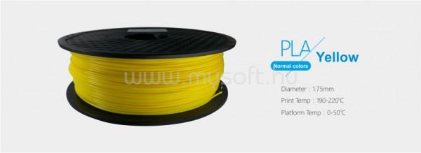 EGYÉB 3D FILAMENT 1,75mm PLA Sárga /1kg-os tekercs/