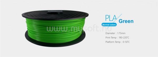 EGYÉB 3D FILAMENT 1,75mm PLA Zöld /1kg-os tekercs/