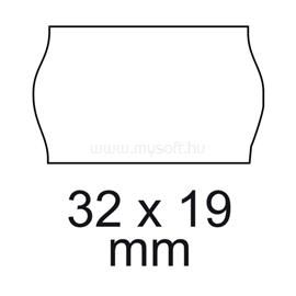 EGYÉB Árazószalag 32x19mm, stancolt 10 tekercs/csomag, fehér ARAZ3219STA small