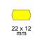 EGYEB BELFOLDI 22x12 5db sárga árazógépszalag ZF005-5 small