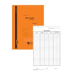 EGYEB BELFOLDI 2x25lapos tömb + 9db 2lapos garnitúra "Építési napló, naplórész" nyomtatvány EGYEB_BELFOLDI_B.ETI.820/UJ/V small