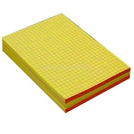 EGYEB BELFOLDI A5 kockás ragasztott sárga jegyzettömb 2215050-52 small