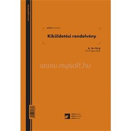 EGYEB BELFOLDI B.18-73/UJ A4 25x2lapos álló "Kiküldetési rendelvény" nyomtatvány EGYEB_BELFOLDI_B.18-73/UJ small