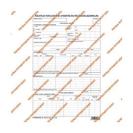 EGYEB BELFOLDI B.7300-261/UJ A4 álló "Külföldi kiküldetési utasítás és költségelszámolás" nyomtatvány EGYEB_BELFOLDI_B.7300-261/UJ small