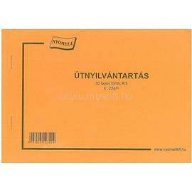 EGYEB BELFOLDI B.TM.12 A5 50lapos fekvő "Útnyilvántartó" nyomtatvány EGYEB_BELFOLDI_B.TM.12 small