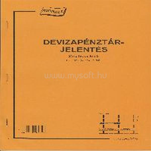 EGYEB BELFOLDI C.318-123/V A4 25x2lapos álló "Deviza pénztárjelentés" nyomtatvány