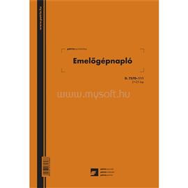 EGYEB BELFOLDI D.7570-111 A4 2+25lapos álló "Emelőgépnapló" nyomtatvány EGYEB_BELFOLDI_D.7570-111 small