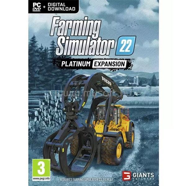 EGYEB BELFOLDI Farming Simulator 22 Platinum Expansion PC játékszoftver