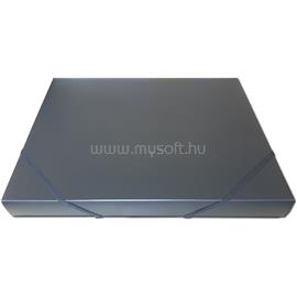 BLUERING Gumis mappa A4, műanyag gerincvastagított 30mm, BlueringR fekete EGYEB_BELFOLDI_C03885 small