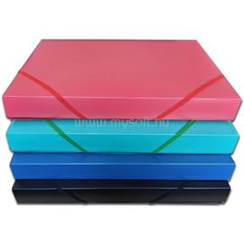 BLUERING Gumis mappa A4, műanyag gerincvastagított 30mm, BlueringR zöld EGYEB_BELFOLDI_C03887 small