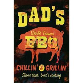 EGYEB BELFOLDI PF Dad`s BBQ 20x30 cm-es retro dekor fémtábla EGYEB_BELFOLDI_C20379 small