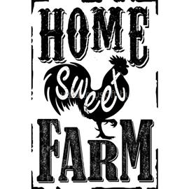 EGYEB BELFOLDI PF Home Sweet Farm 20x30 cm-es retro dekor fémtábla EGYEB_BELFOLDI_C20580 small