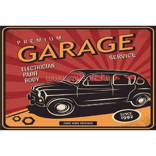 EGYEB BELFOLDI PF Premium Garage 20x30 cm-es retro dekor fémtábla