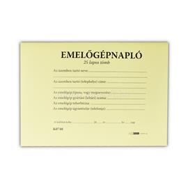 EGYÉB Emelőgépnapló 24 lapos A/5 fekvő D.E.938 EGYEB_59645 small
