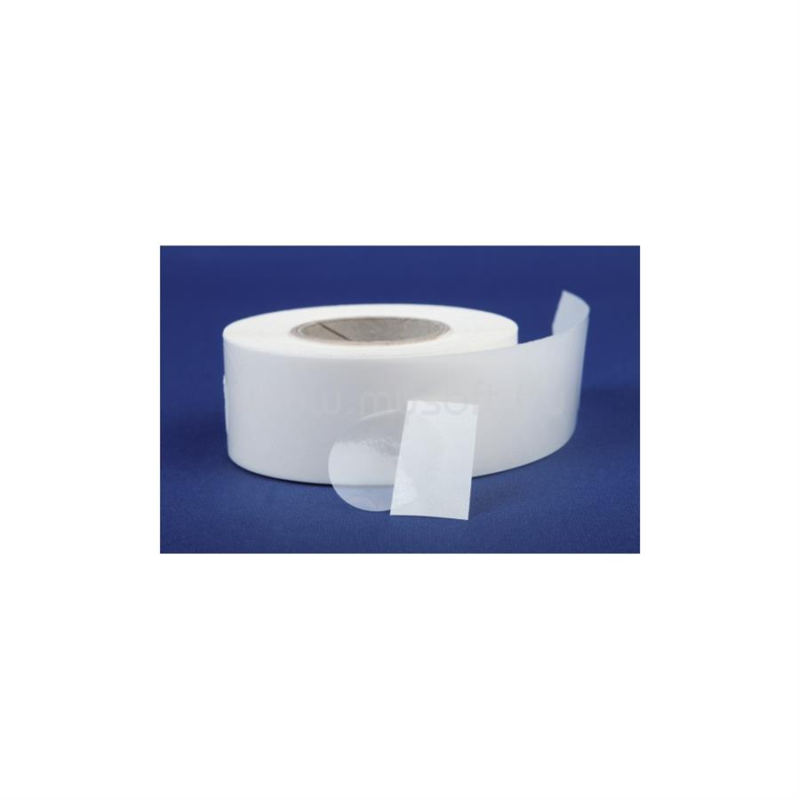 EGYÉB Etikett címke, 30mm, körcímke tekercses, PP 1000 db/tekercs átlátszó