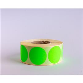 EGYÉB Etikett címke, 38mm, körcímke tekercses, 1000 címke/tekercs fluo zöld EGYEB_67719 small