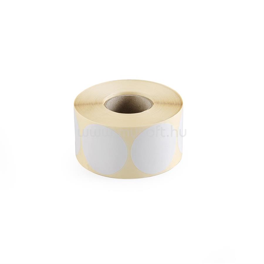 EGYÉB Etikett címke, 40mm, körcímke tekercses 1000 db/tekercs fehér