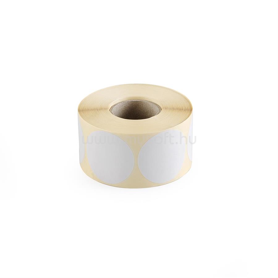 EGYÉB Etikett címke, 50mm, körcímke tekercses 1000 db/tekercs fehér