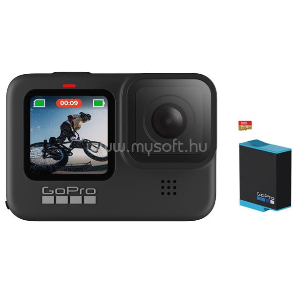 GOPRO Hero 9 Black (5K+20MP, HyperSmooth 3.0, vízálló, levehető lencse)