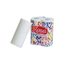 EGYÉB Háztartási papírtörlő kéztörlő 2 rétegű 50 lap/tekercs 2 tekercs/csomag Rosa Extra Soft 2/1_K042 EGYEB_65627 small