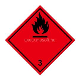 EGYÉB Információs címke, papír Gyúlékony gázok 3.1 10cmx10cm 300db/tekercs EGYEB_59912 small