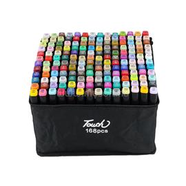 EGYÉB Kétvégű kreatív marker készlet, 168 klf.szín EGYEB_53958 small