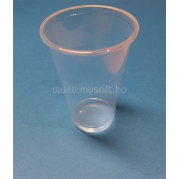 EGYÉB KÜLFÖLDI PP 11753 5dl 50 db/cs víztiszta műanyag pohár