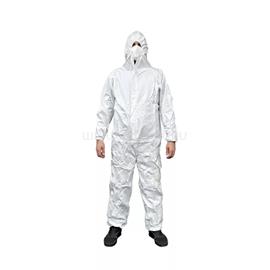 EGYÉB Munkavédelmi overál, hosszú ujjú vízlepergető kapucnis 3XL (fehér) EGYEB_67735 small