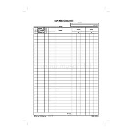 EGYÉB Napi pénztárjelentés A4, 25x2+2 lapos tömb B.13-25/VX NYOMTB1325VX small