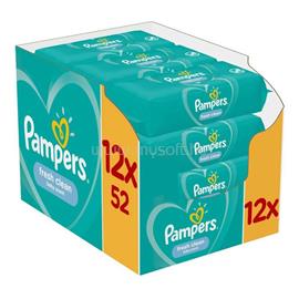 EGYÉB Nedves törlőkendő 12 x 52 lap/doboz Pampers Fresh Clean EGYEB_48307 small