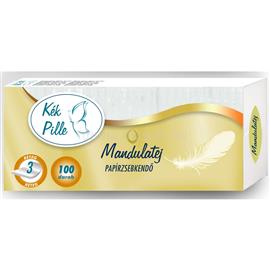 EGYÉB Papírzsebkendő 3 rétegű 100 db/csomag Kék Pille mandulatej EGYEB_63764 small