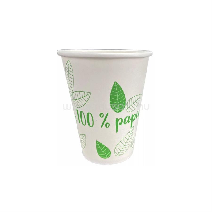 EGYÉB Pohár 2 dl papír 80 mm műanyagmentes 50 db /csomag nyomott