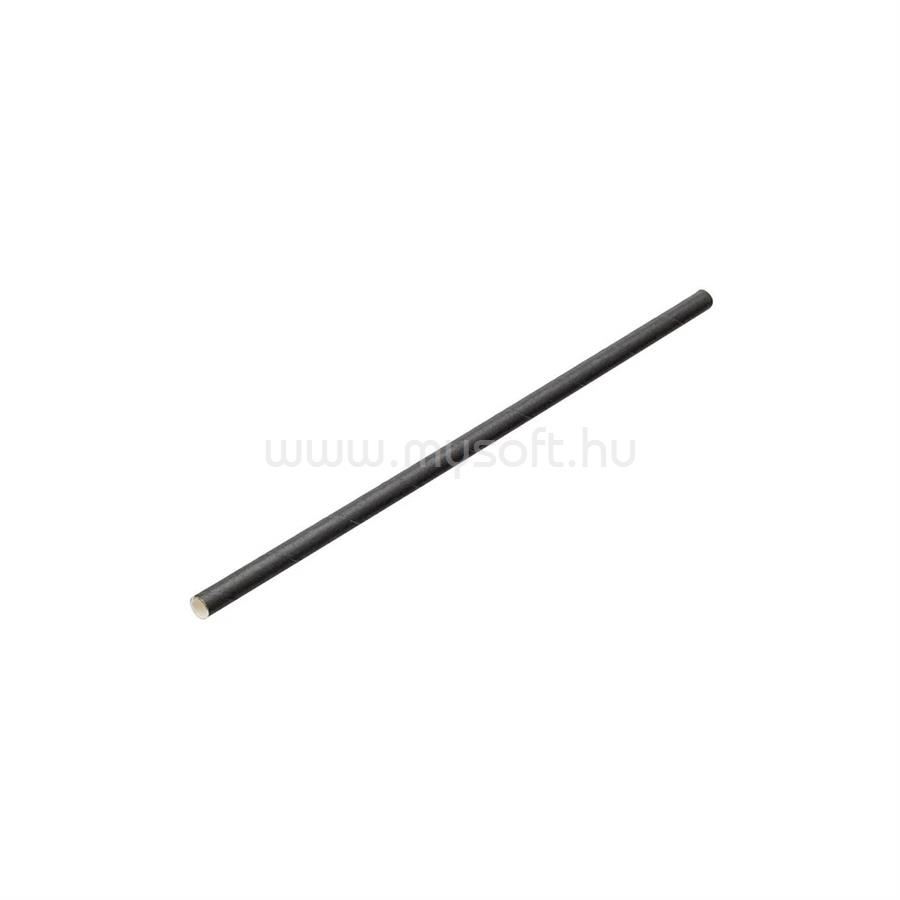 EGYÉB Szívószál papír 8 x 230 mm 250 db/csomag fekete