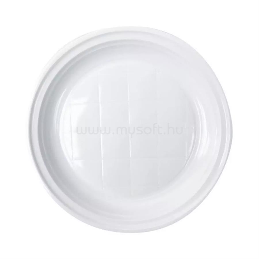 EGYÉB Tányér lapos műanyag 22 cm 100 db/csomag fehér