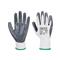 EGYÉB Védőkesztyű PU tenyérmártással nylon M-es méret  A310 Portwest szürke-fehér EGYEB_57094 small