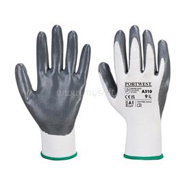 EGYÉB Védőkesztyű PU tenyérmártással nylon S-es méret A310 Portwest szürke-fehér EGYEB_55947 small