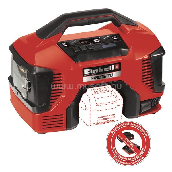 EINHELL 4020460 PXC PRESSITO Solo akku és töltő nélkül akkumulátoros kompresszor