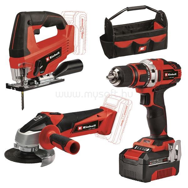 EINHELL 4257241 TE-TK 18/3 Li Kit (JS+CD+AG) akkumulátoros szerszámgép szett