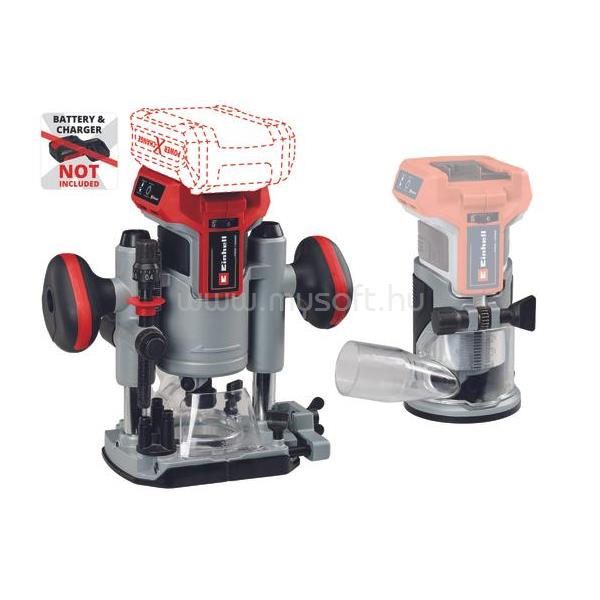 EINHELL 4350410 PXC TP-RO 18 Set Li BL - Solo akkus felsőmaró és élmaró