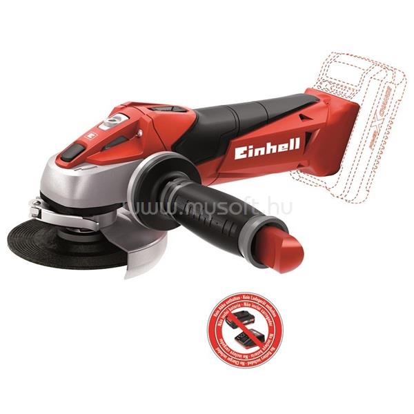 EINHELL 4431110 PXC TE-AG 18/115 Li-Solo akku és töltő nélkül akkumulátoros sarokcsiszoló