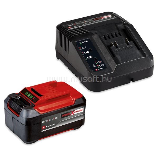 EINHELL PXC 5,2 Ah 18V Power X-Change Starter-Kit akku+töltő