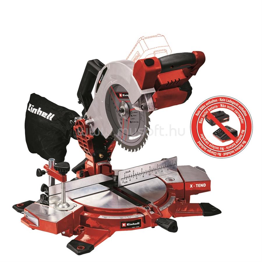 EINHELL PXC TE-MS 18/210 Li-Solo akku és töltő nélkül akkumulátoros gérvágó fűrész