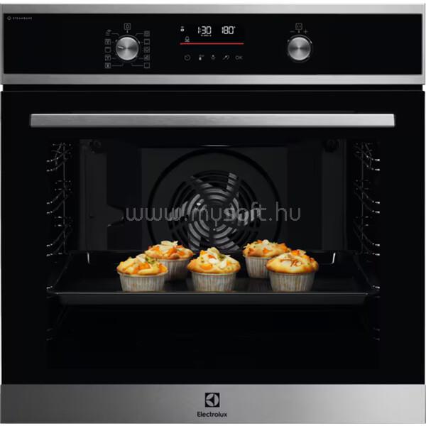 ELECTROLUX EOD6P77WX SteamBake Beépíthető gőzsütő, 72L, pirolitikus tisztítással, Inox/Fekete