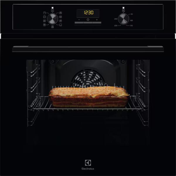 ELECTROLUX EOF3H50BK SurroundCook Beépíthető sütő, 65L, LED kijelző, AquaClean, Fekete